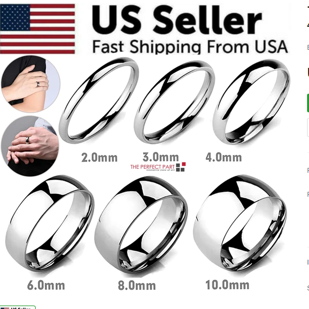 Tungsten Carbide Silver Polished Plain Wedding Band