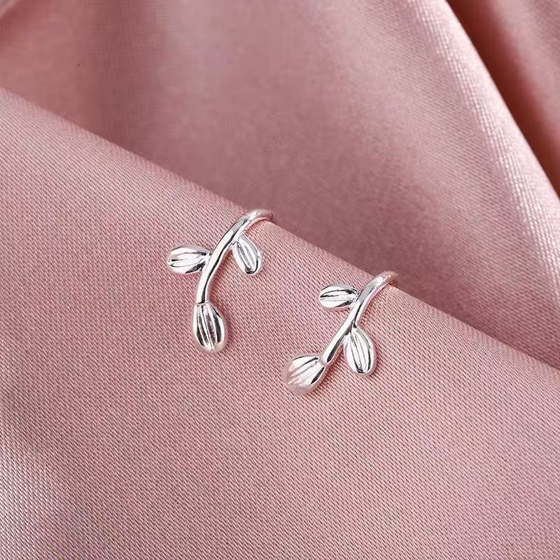 925 Silver Needle Internet Celebrity Same Style Gold Earrings Women's Light Luxury...