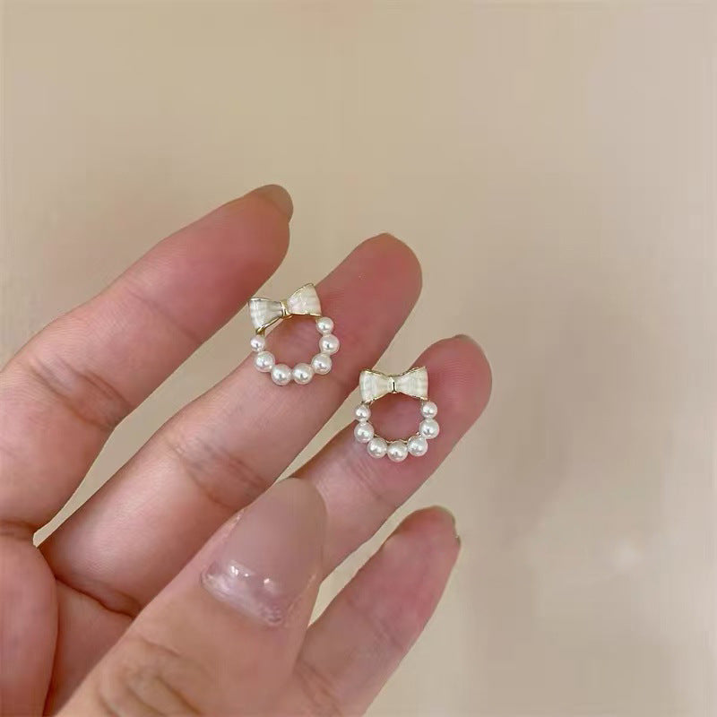 925 Silver Needle Internet Celebrity Same Style Gold Earrings Women's Light Luxury...