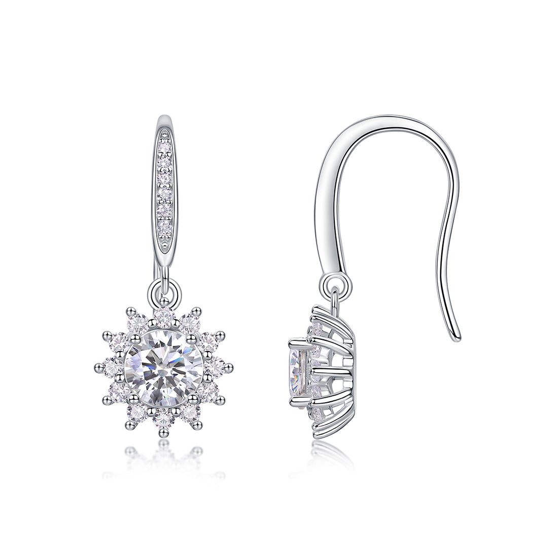 Qingcheng Fashionable Luxurious Diamond Jewelry Earrings