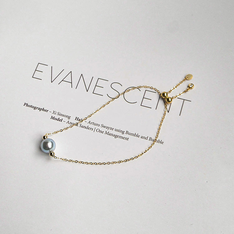 Seawater Akoya Pearl Bracelet with 14K Gold-Plated Accents