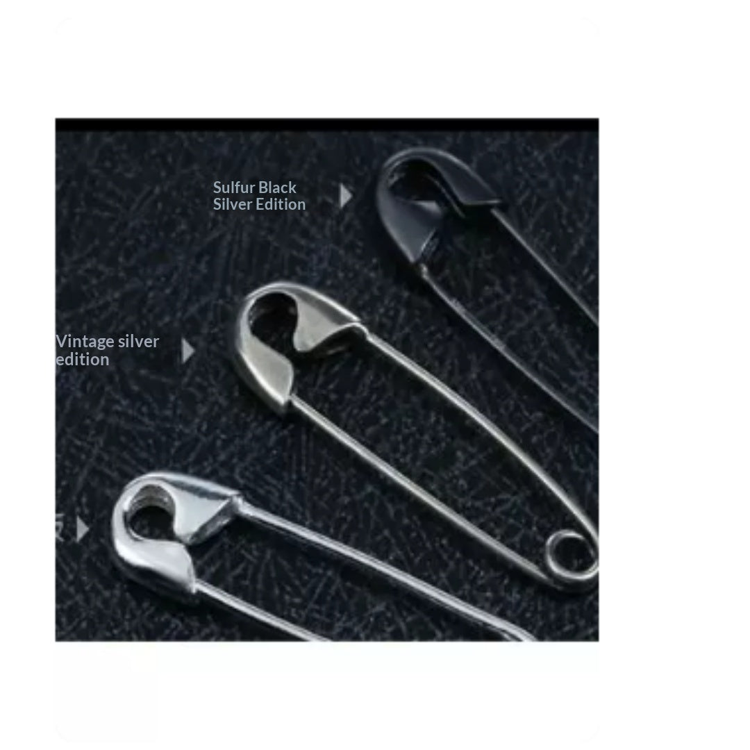 925 Sterling Silver Earrings With Male And Female Personality Single Korean Version Pin