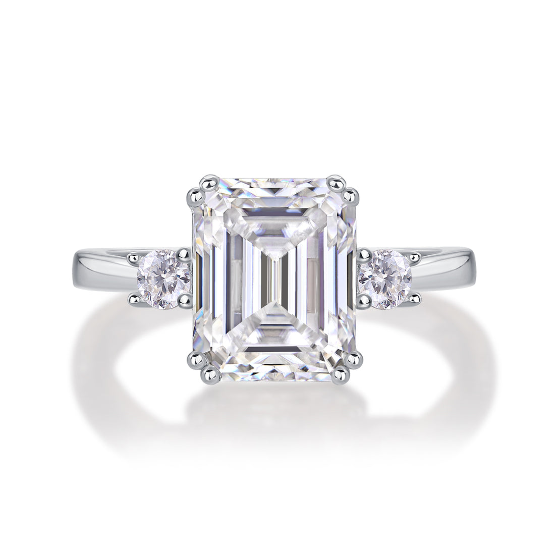 Baguette Diamond Ring Wedding Ring Luxury Moissanite