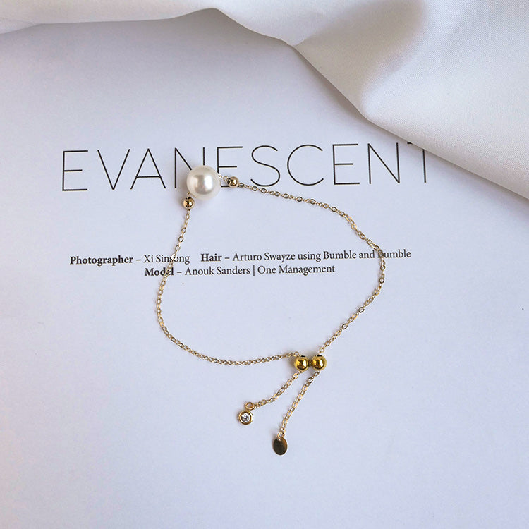 Seawater Akoya Pearl Bracelet with 14K Gold-Plated Accents