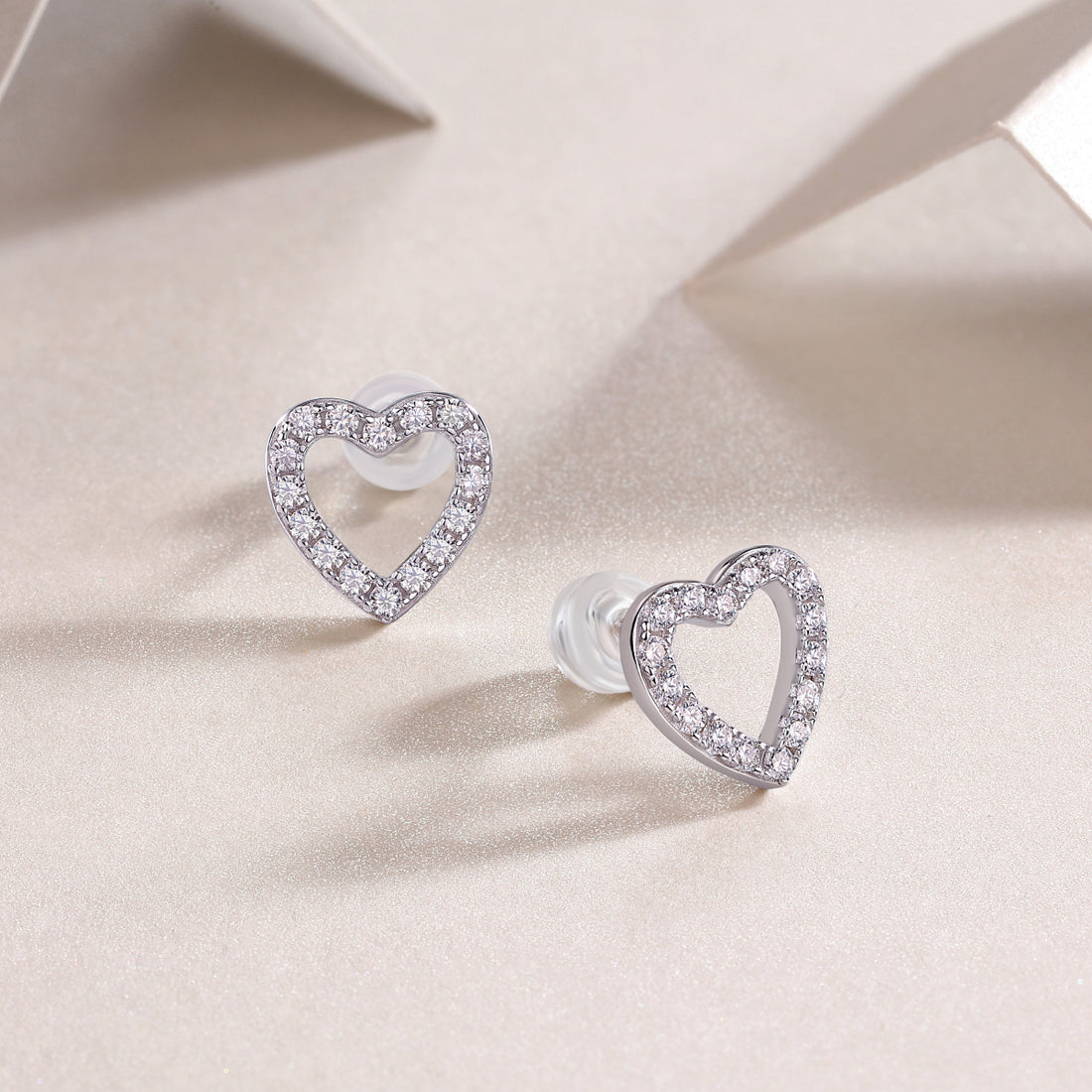 From The Heart Fashionable Moissanite Jewelry Earrings