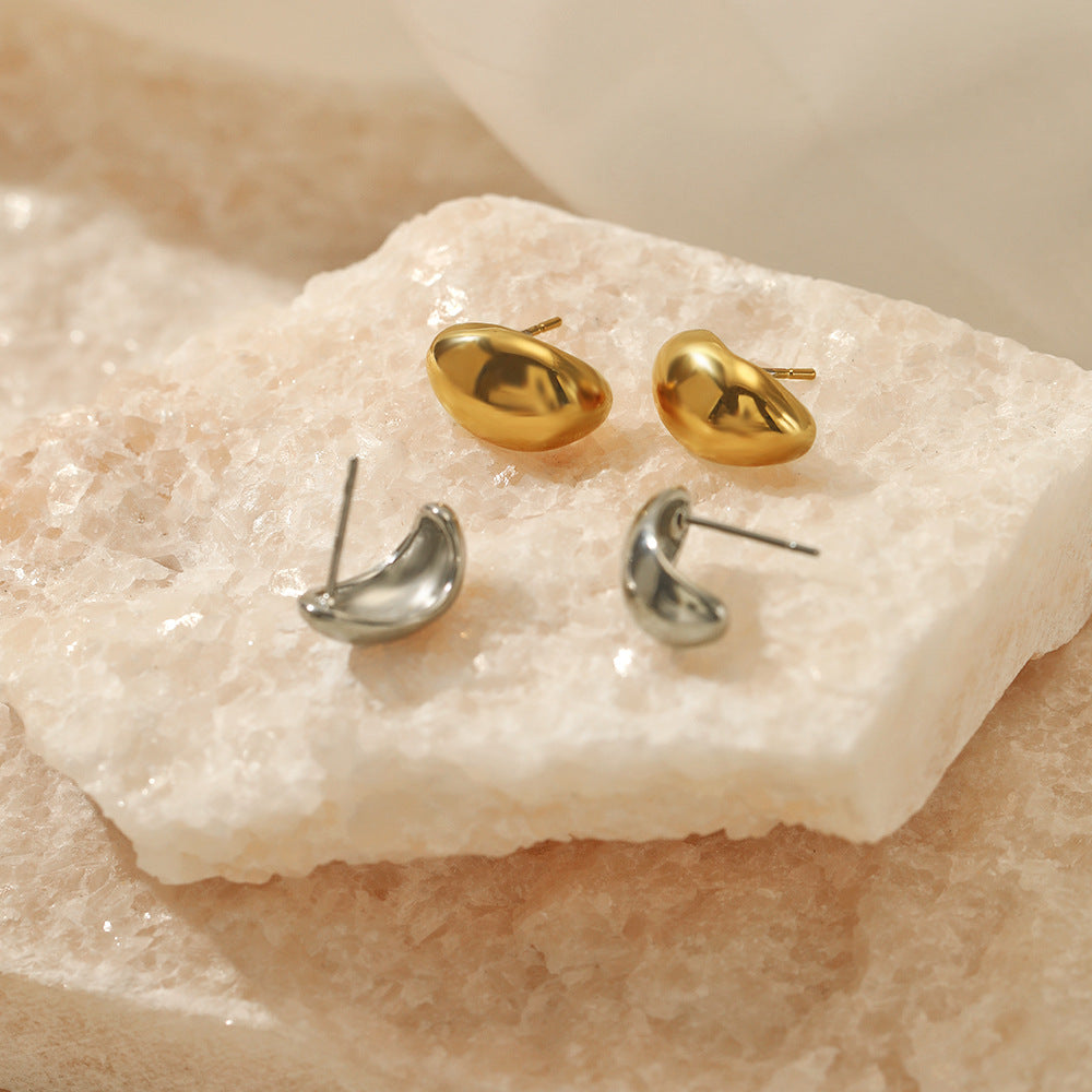 Smooth Stud Earrings