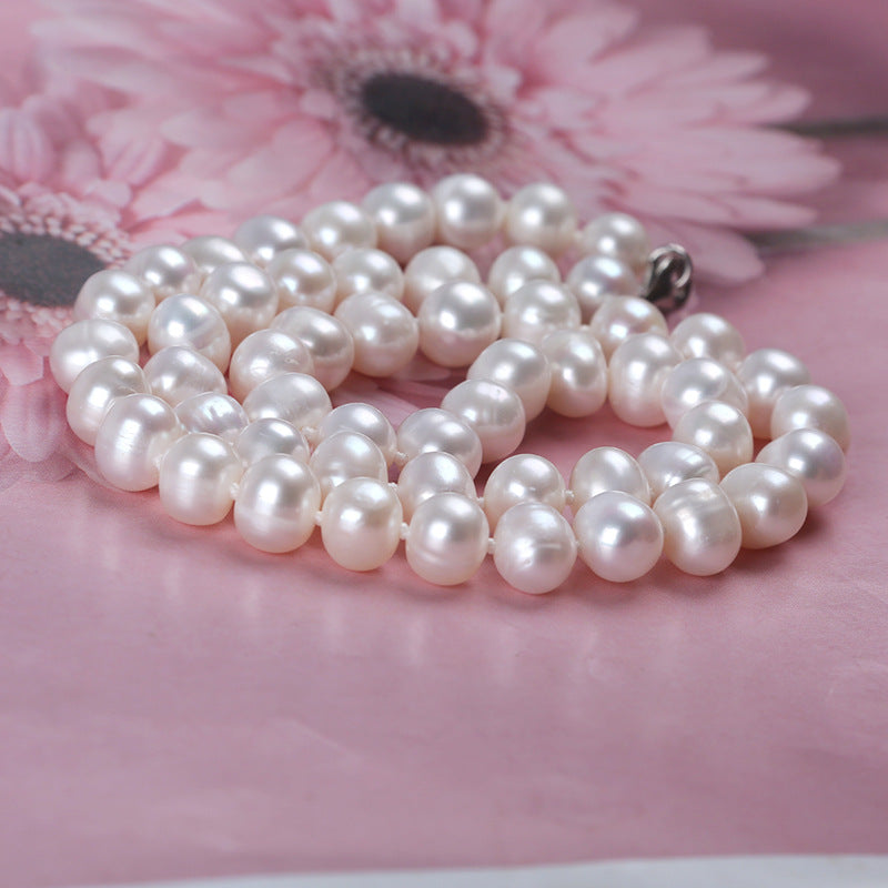 Pearl Necklace, Bracelet & Stud Earring Set