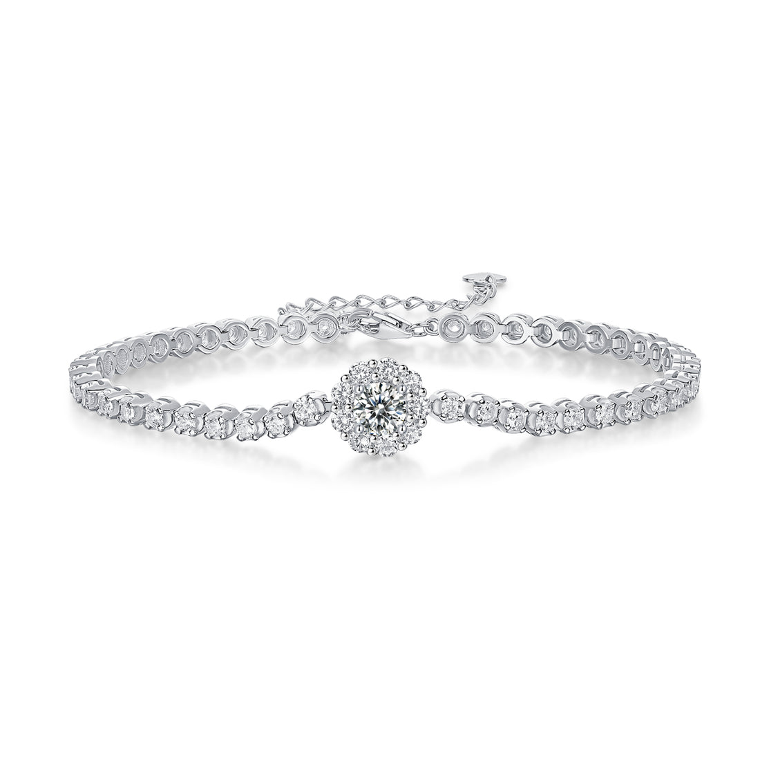The Bridge Of Magpies Luxury Fashion Moissanite Silver Jewelry Bracelet