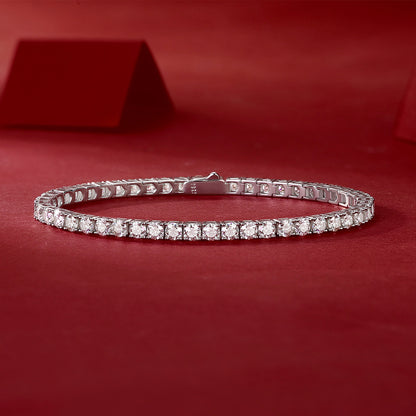 Unique Luxury Fashion Mosan Diamond S925 Silver Bracelet - view 6