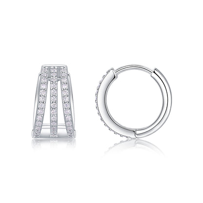 Human March Luxury Fashion Diamond Earrings Stud - view 2