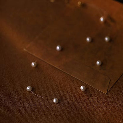 Floating Pearl-Accent Necklace with Silver Details - view 3