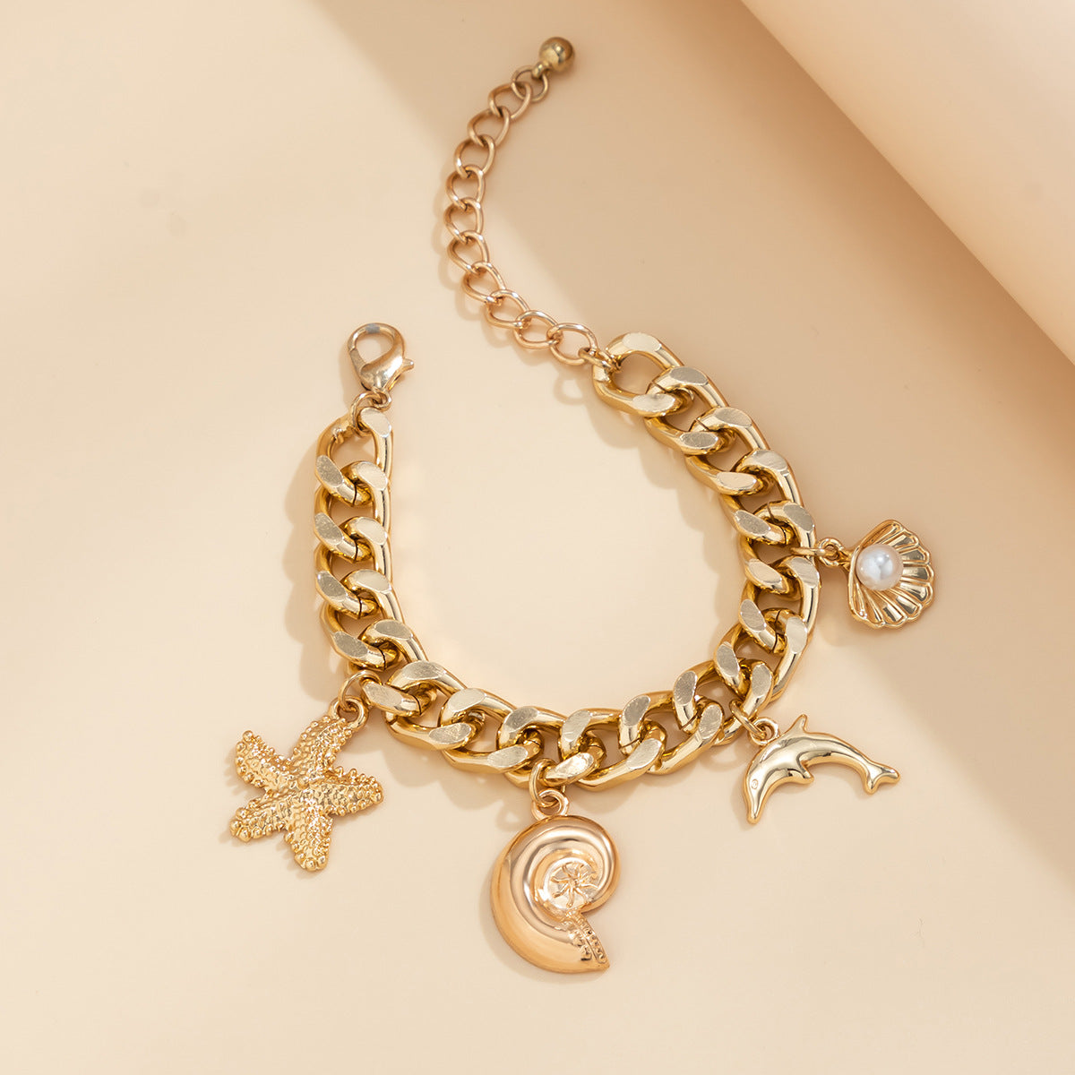 Creative Boho Conch Dolphin Starfish Pendant Choker - view 5