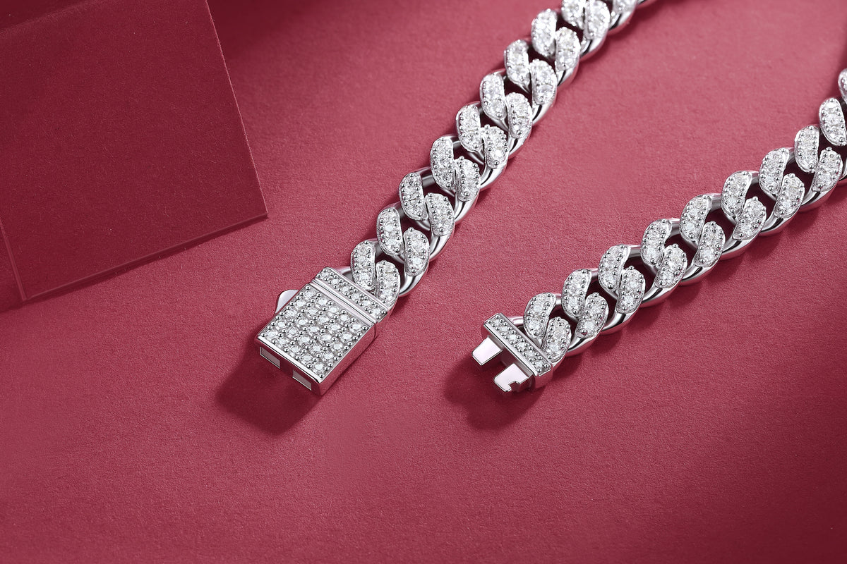 The Light Of Faith Luxury Fashion Mossan Diamond S925 Silver Bracelet - view 4