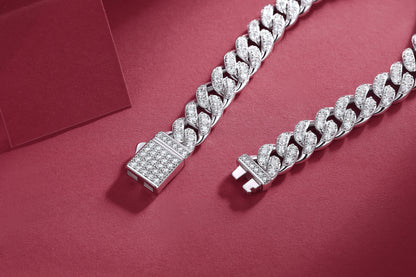 The Light Of Faith Luxury Fashion Mossan Diamond S925 Silver Bracelet - view 4