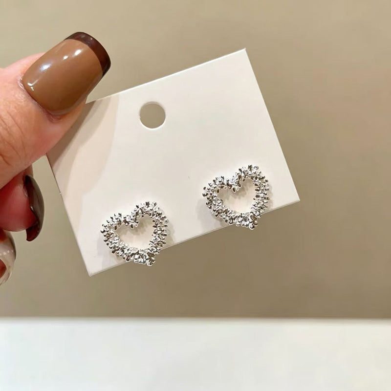 925 Silver Needle Internet Celebrity Same Style Gold Earrings Women's Light Luxury...