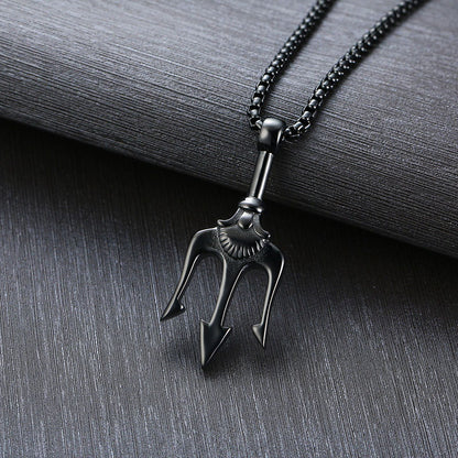 Neptune's Trident Necklace Retro Mythical Sea King - view 3