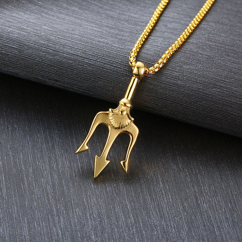 Neptune's Trident Necklace Retro Mythical Sea King - view 4