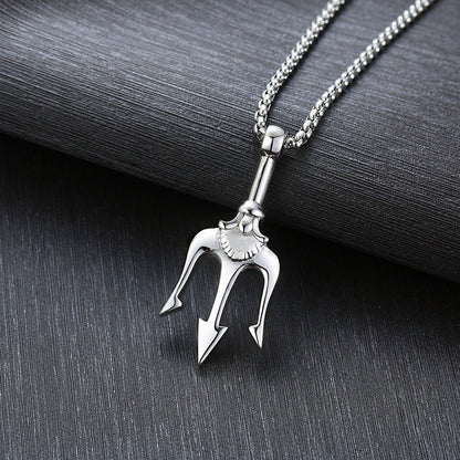 Neptune's Trident Necklace Retro Mythical Sea King - view 5