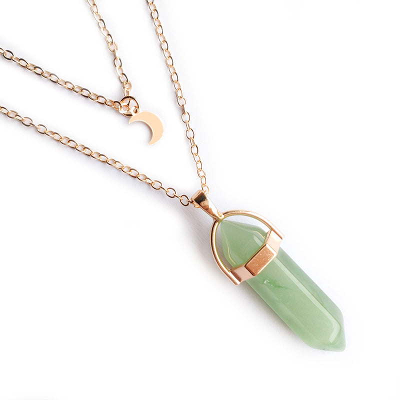 Moon Hexagonal Column Pendant - view 4