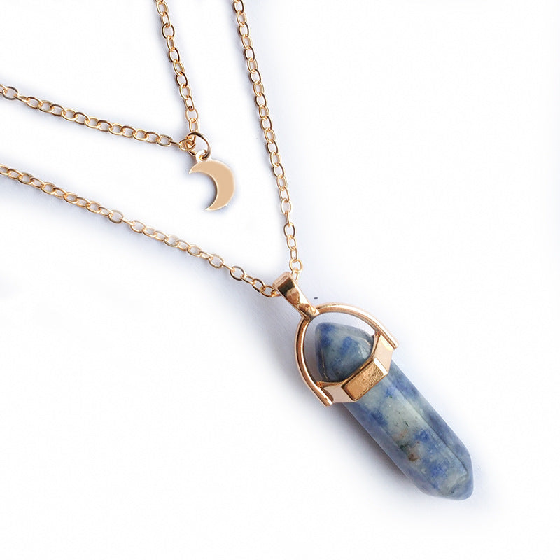 Moon Hexagonal Column Pendant - view 2