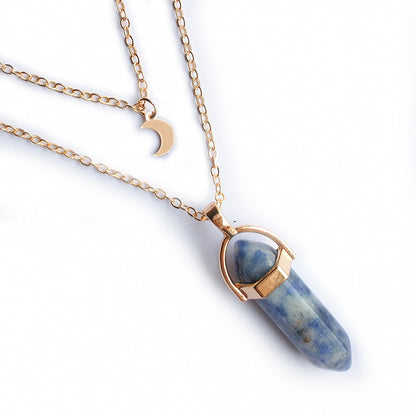 Moon Hexagonal Column Pendant - view 2