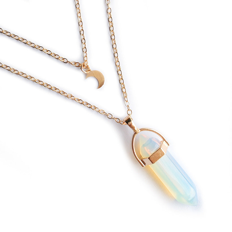 Moon Hexagonal Column Pendant - view 5