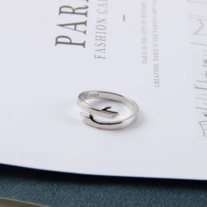 Alloy Simple Hands Hug Ring Opening Adjustable Jewelry - view 3