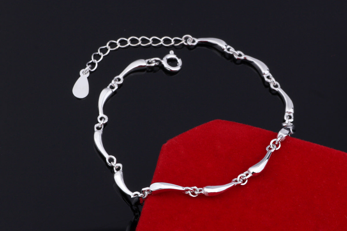 Twisted-Link Silver Bracelet - product view 1