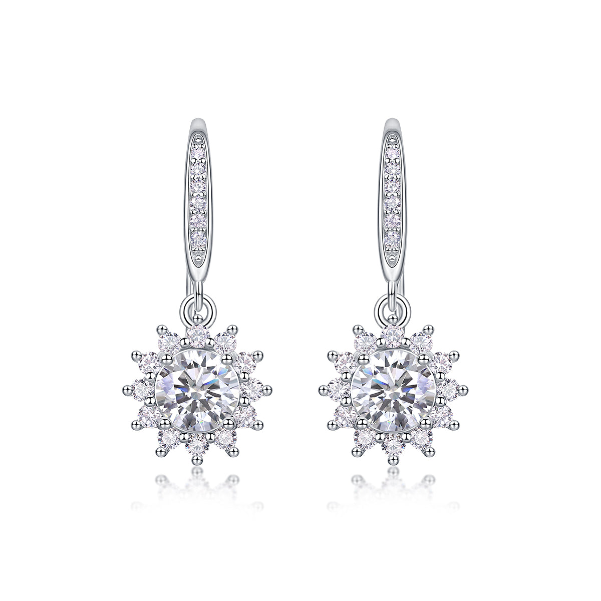 Qingcheng Fashionable Luxurious Diamond Earrings