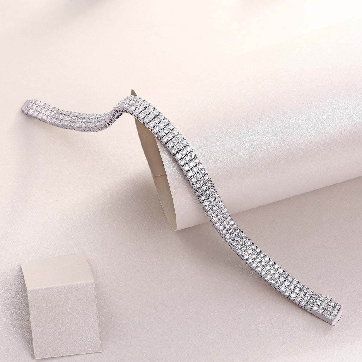 Chain Guanghua Luxury Fashion Mosan Diamond S925 Silver Bracelet Comparable To Natural Diamonds - view 6