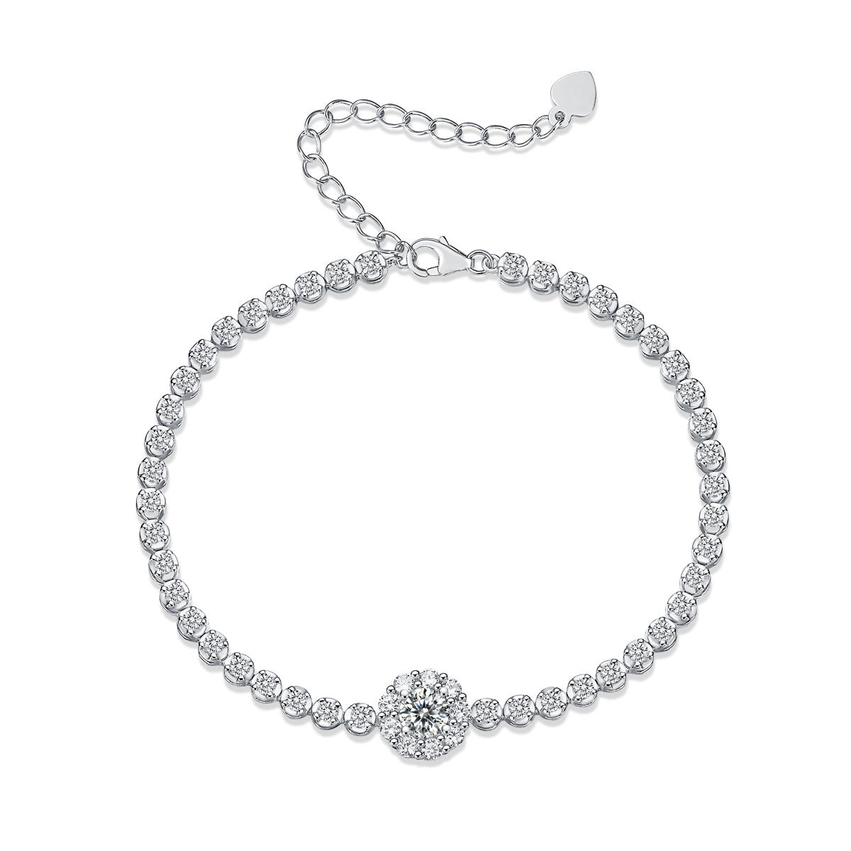 Magpies moissanite bracelet