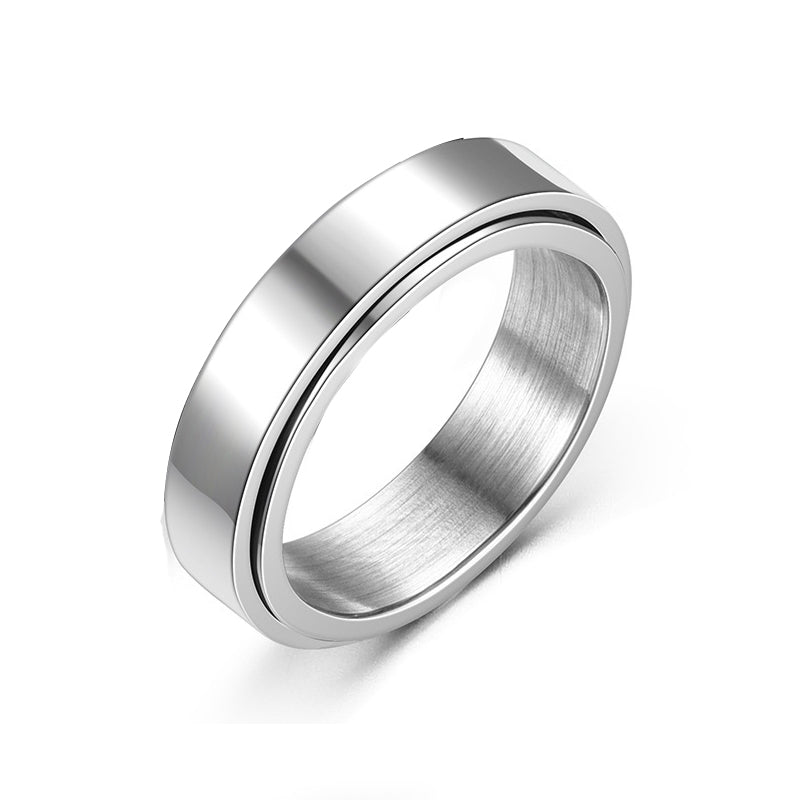 Personality Ring Titanium Steel Hip Hop Simplicity - view 6