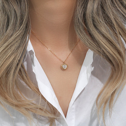 High-grade Love Light Luxury Pendant Stainless Steel Necklace - view 6