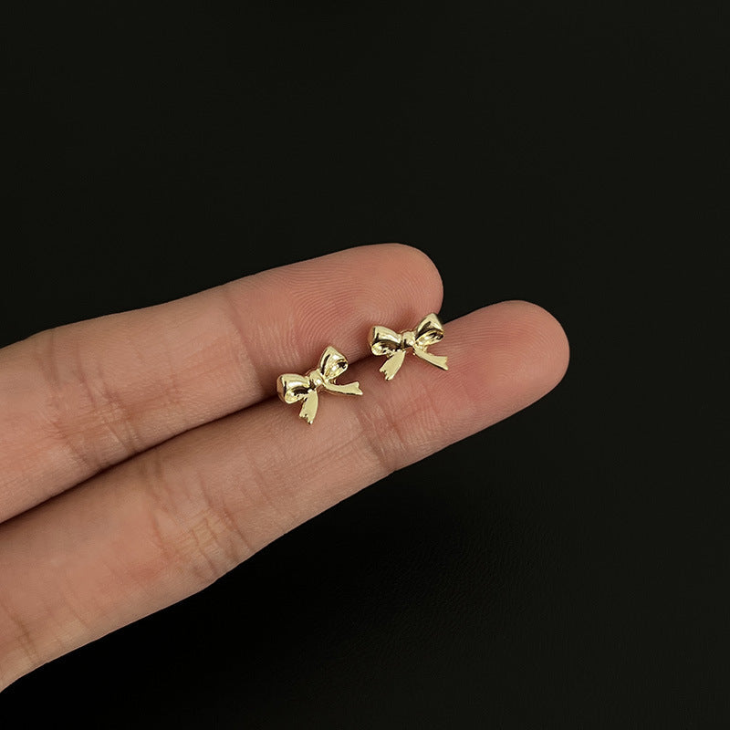 925 Silver Needle Internet Celebrity Same Style Gold Earrings Women's Light Luxury...