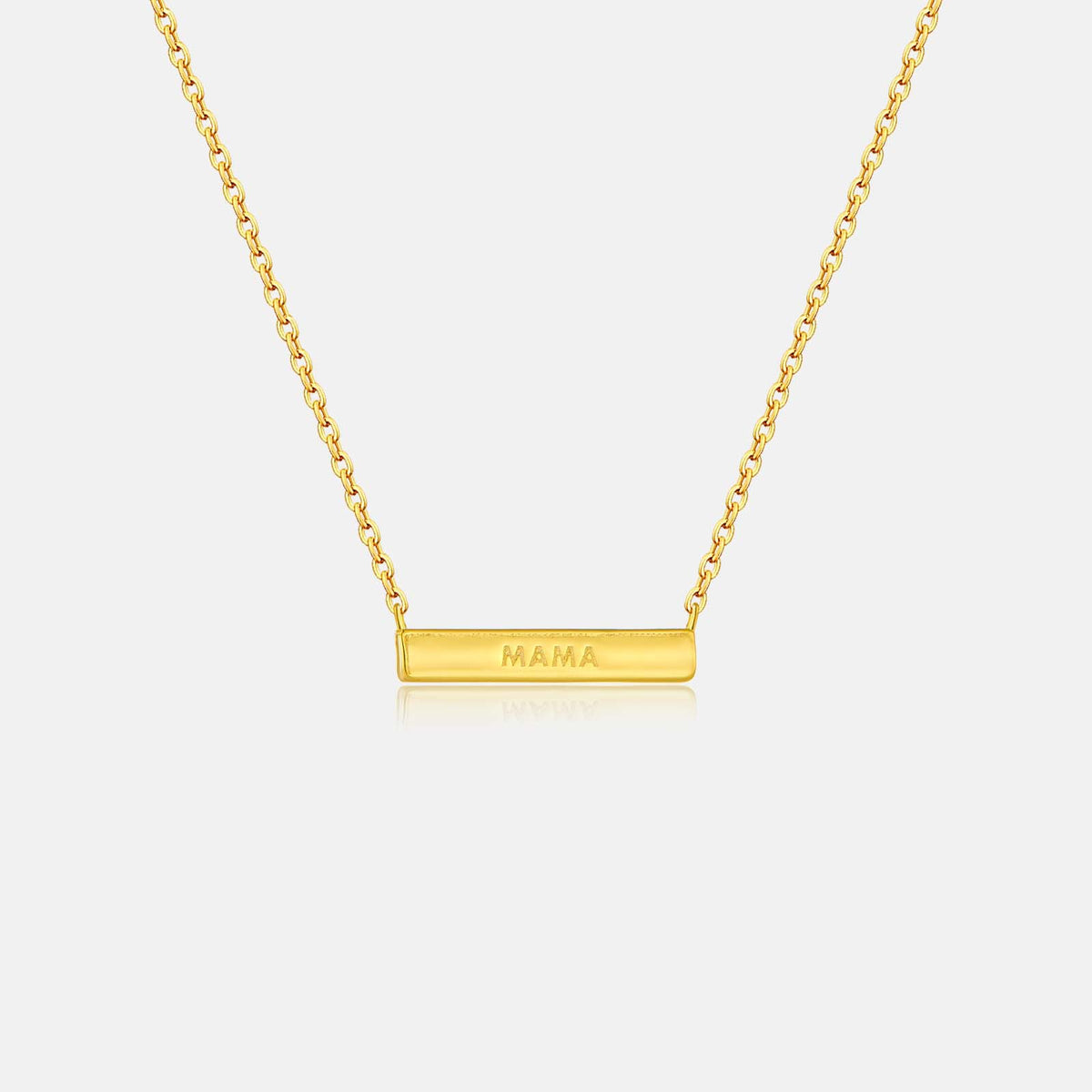 Horizontal Bar Necklace in Gold-Tone S925 Silver - view 6