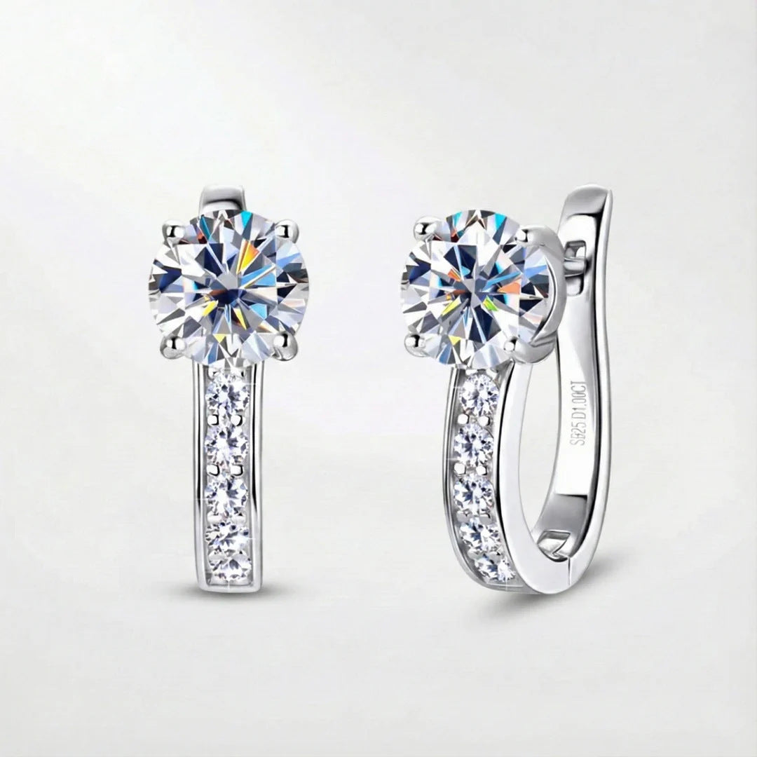 Fashion Versatile Moissanite Drop Earrings For Women, Light Luxury High-End Zircon