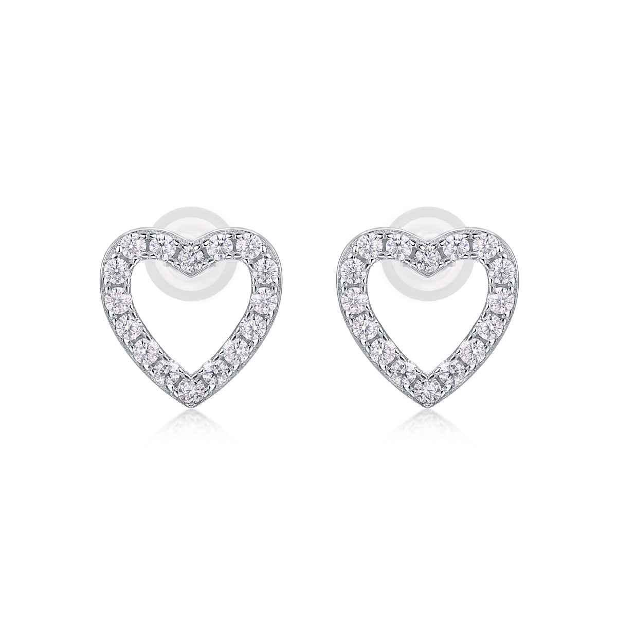 From The Heart Fashionable Moissanite Jewelry Earrings - view 5