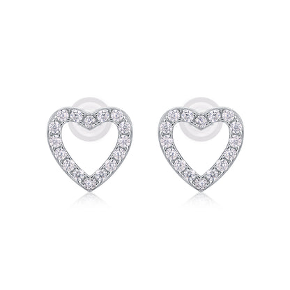 From The Heart Fashionable Moissanite Jewelry Earrings - view 5