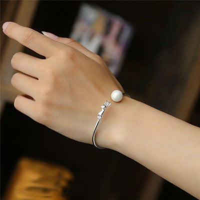 cat pearl bracelet 1