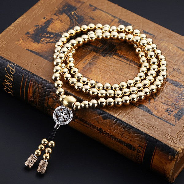 Stainless Steel Thunderbolt Beads Necklace - view 4