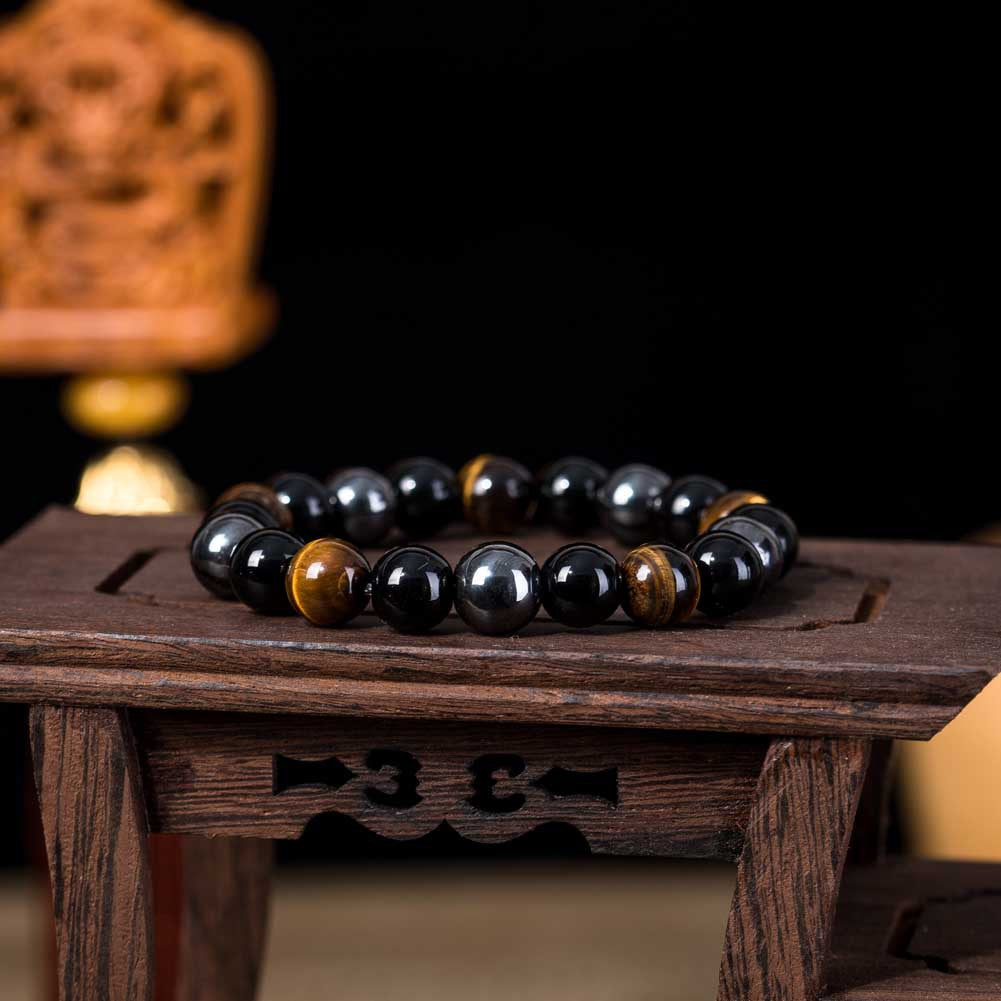 Tiger Eye Stone Bracelet Natural Stone Bracelet - view 2