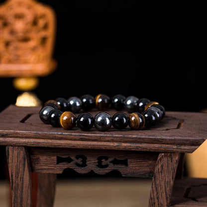 Tiger Eye Stone Bracelet Natural Stone Bracelet - view 2