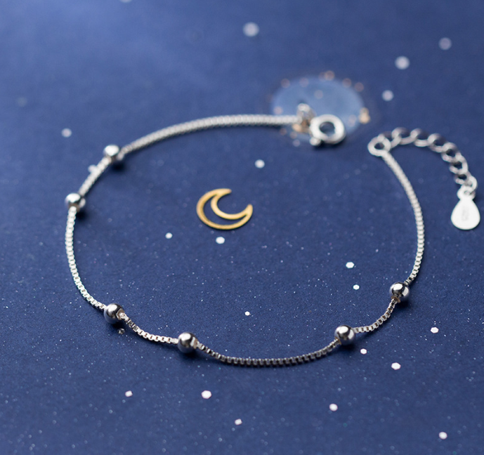 Celestial Bead Silver Bracelet - product view 3