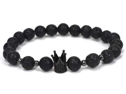 Natural Stone Owl Head Yoga Bracelet - view 2