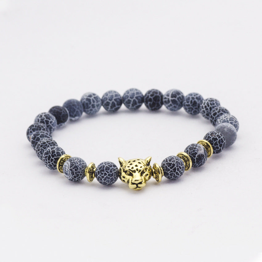 Natural Stone Owl Head Yoga Bracelet - view 4