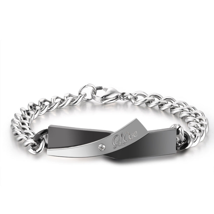 Couple Cross-design Bracelet - view 4