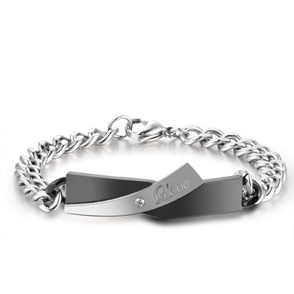 Couple Cross-design Bracelet - view 4