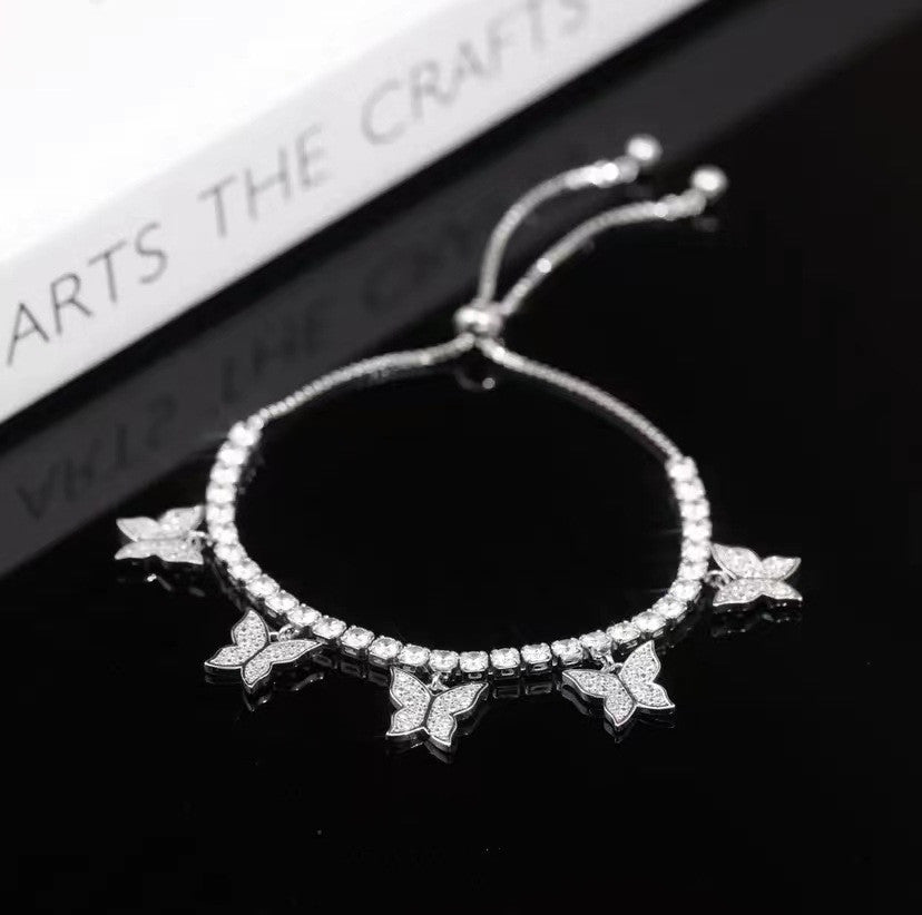 Multi Butterfly Bracelet Light Luxury Niche Micro-set Zircon - view 4
