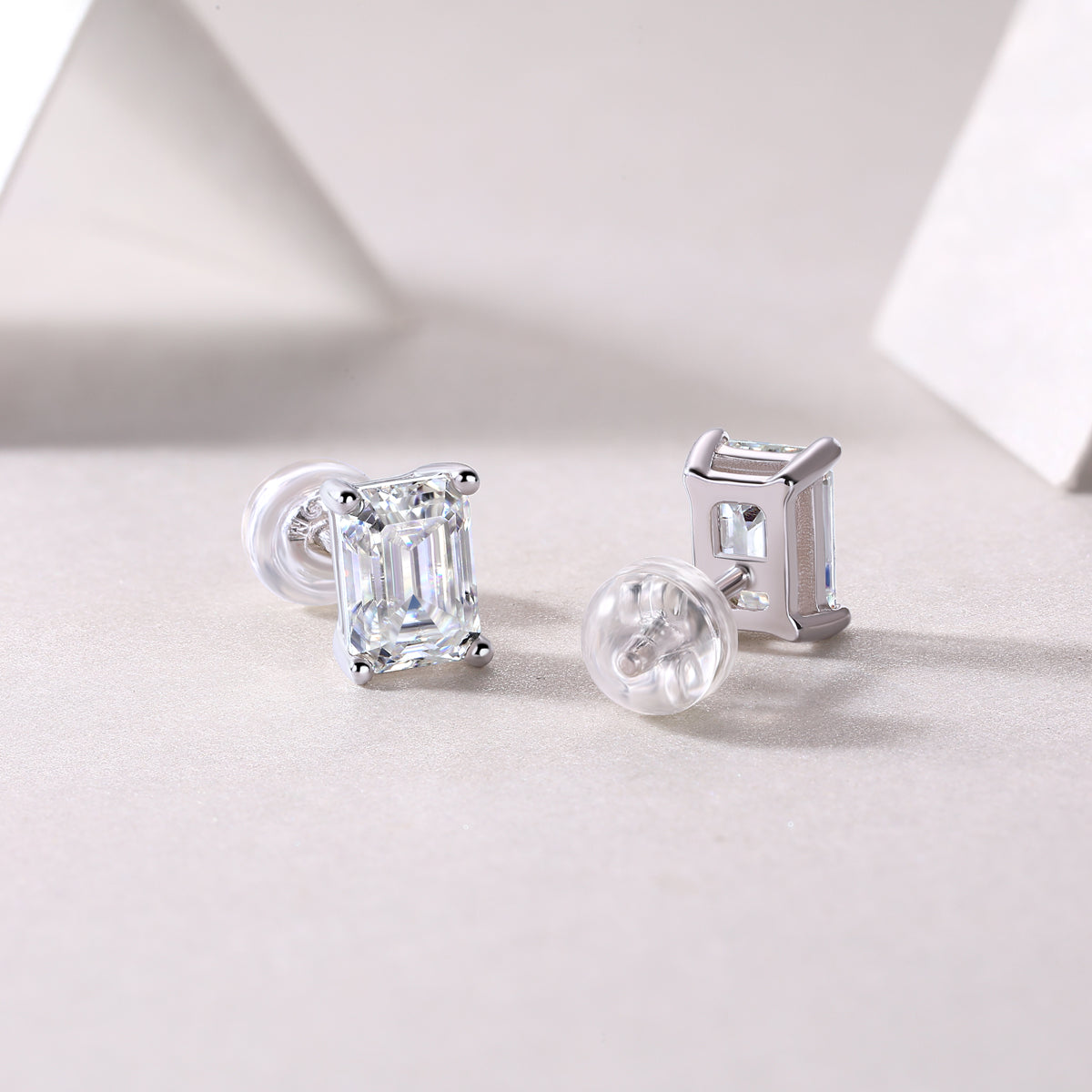 Sink Into Luxury Fashion Diamond Earrings Studs - view 4