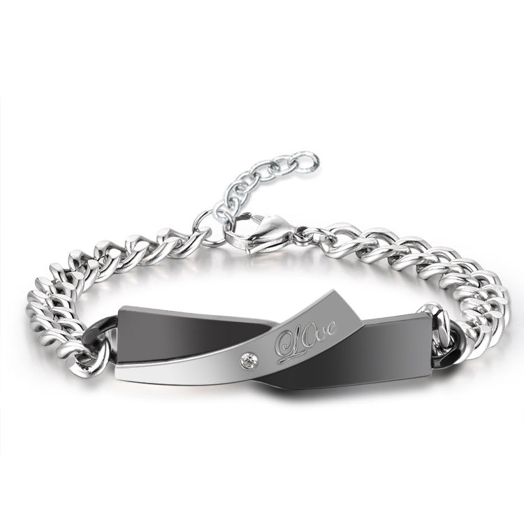 Couple Cross-design Bracelet - view 5